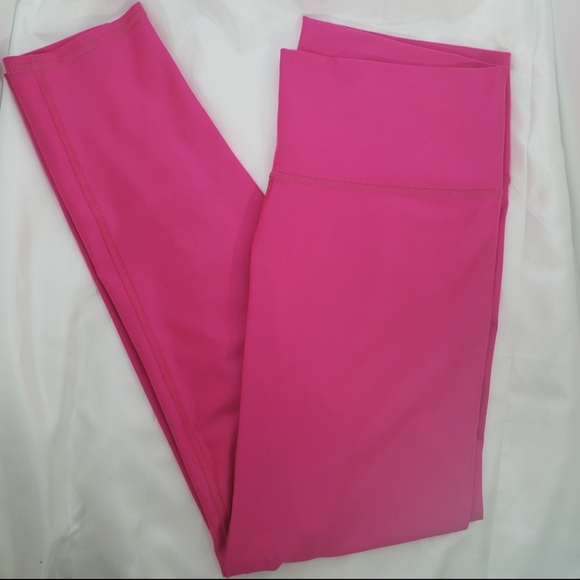 New Fabletics High Waist Powerhold Leggings Pink M - Picture 4 of 6